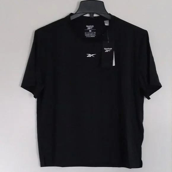 🆕Reebok Women's United by Fitness T-Shirt, SM and MD - Black, NWT, Authentic - Picture 2 of 8